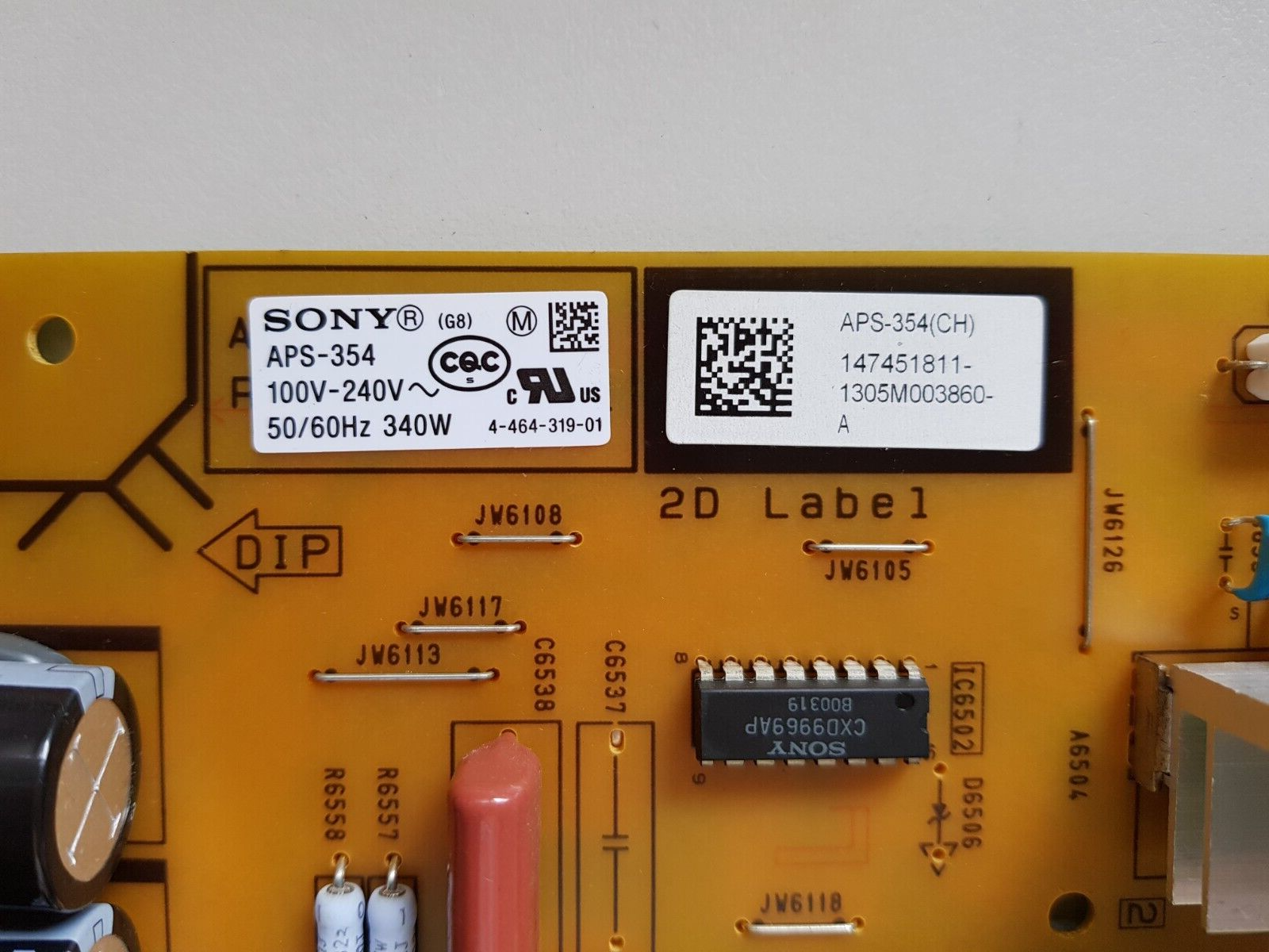 GENUINE SONY KD65X8500A POWER SUPPLY BOARD G8 1-888-527-11 147451811 APS-354