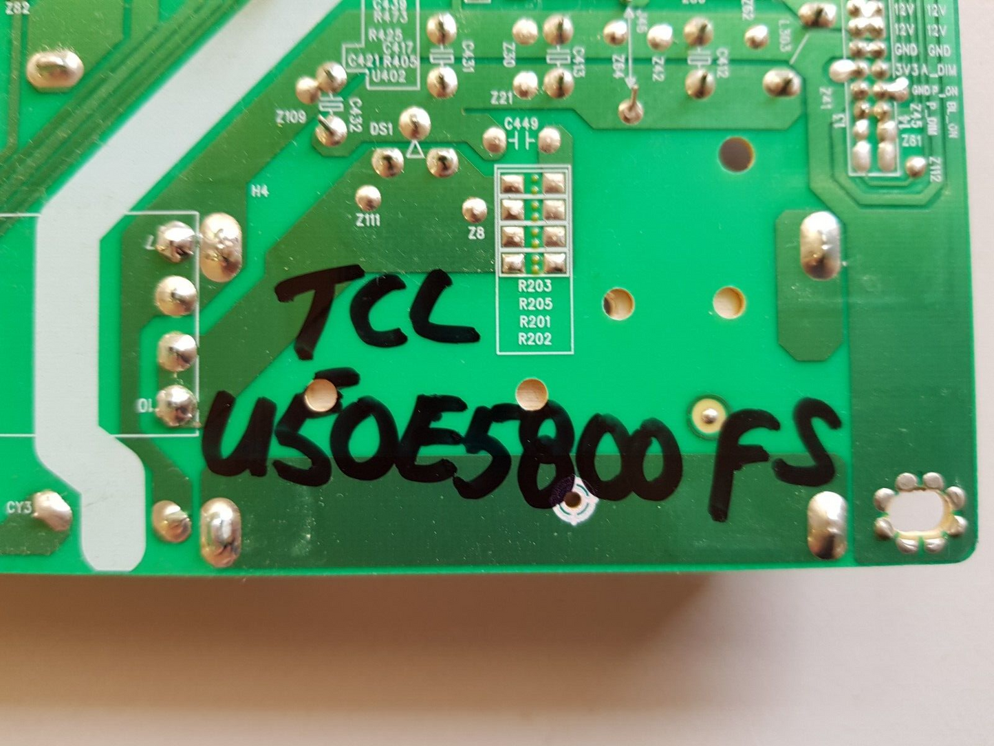 GENUINE TCL U50E5800FS POWER SUPPLY BOARD 40-LH9211-PWB1XG 81-LH921J1-PL290AA