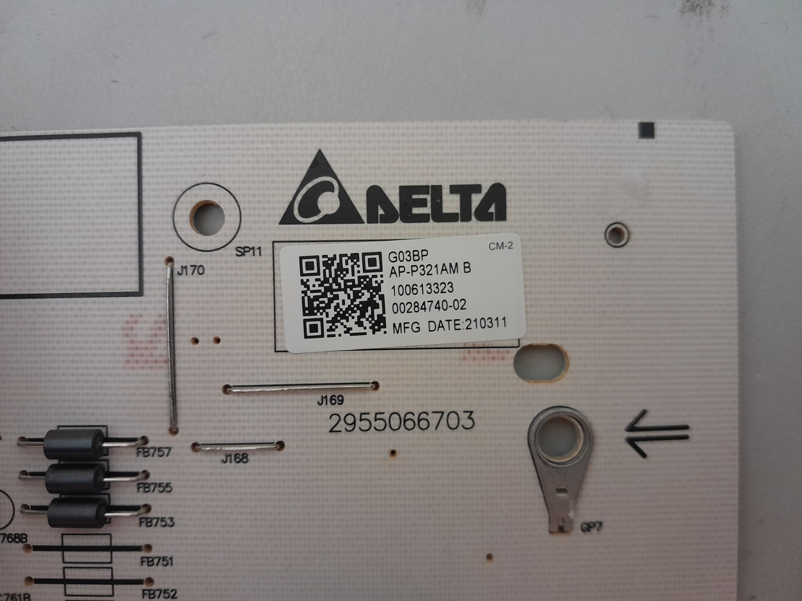 GENUINE SONY 75X9000H POWER SUPPLY BOARD G03 AP-P321AM 2955066703 100613323