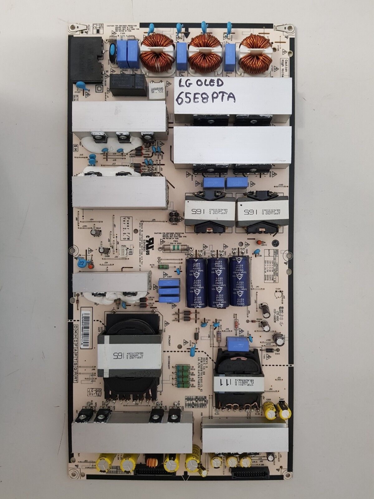 GENUINE LG OLED 65E8PTA POWER SUPPLY BOARD EAX67914301 1.6 EAY64748901
