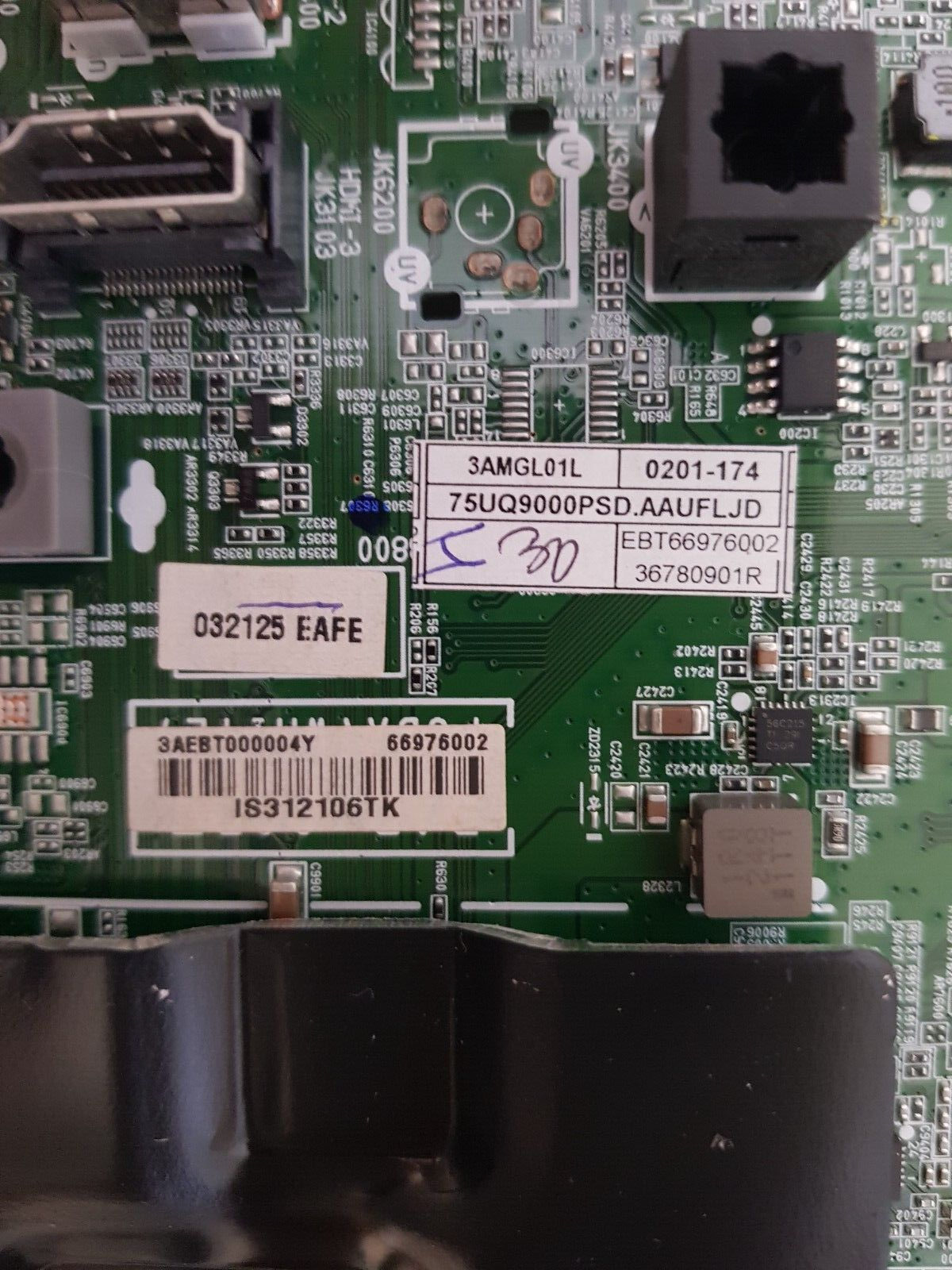 GENUINE LG 75UQ9000 PSD.AAUFLJD MAIN BOARD EBT66976002 EAX69581205 (1.0)