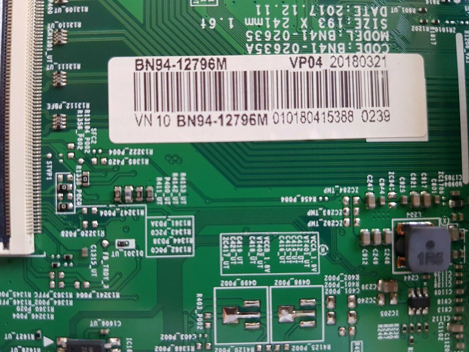 GENUINE SAMSUNG UA43NU7100 MAIN BOARD BN94-12796M BN41-02635A 20180321