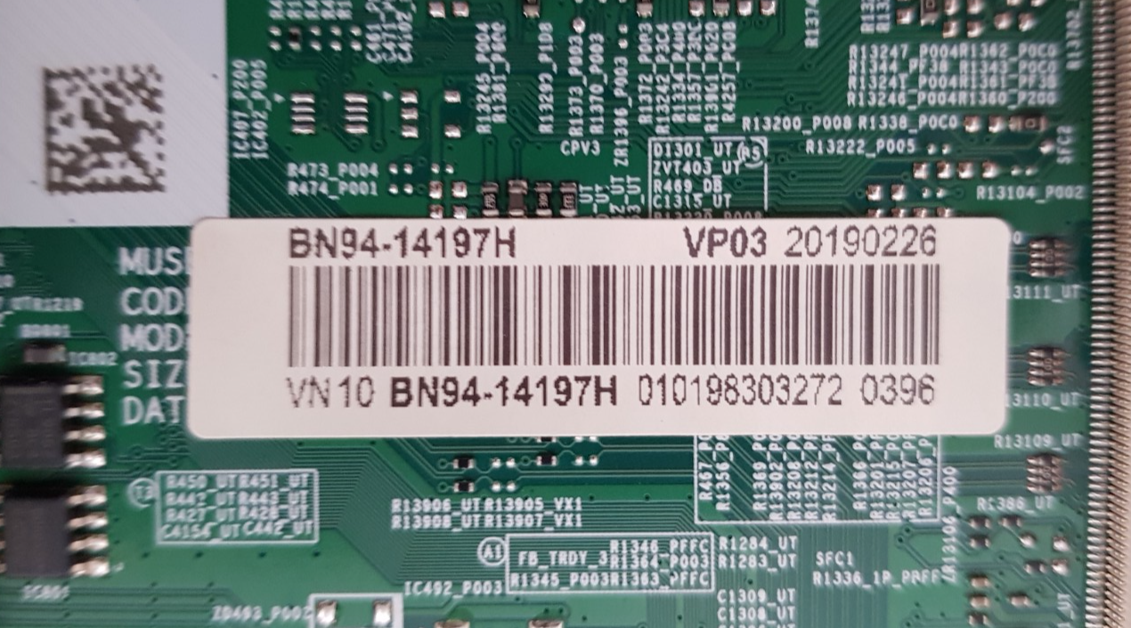 GENUINE SAMSUNG UA43RU7100 WXXY (VER AA01) MAIN BOARD BN94-14197H