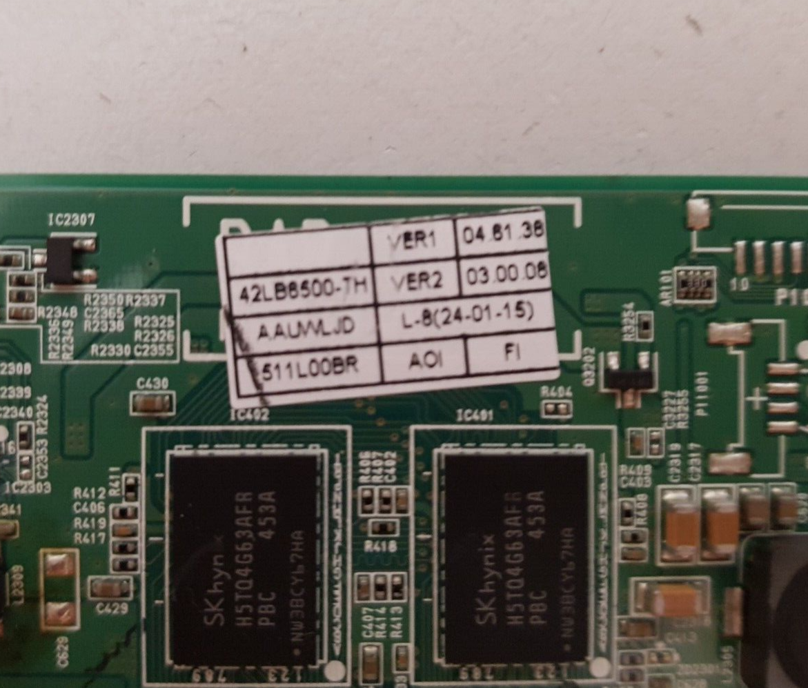 GENUINE LG 42LB6500 -TH.AAUWLJD MAIN BOARD EAX65363905 1.2 62993306