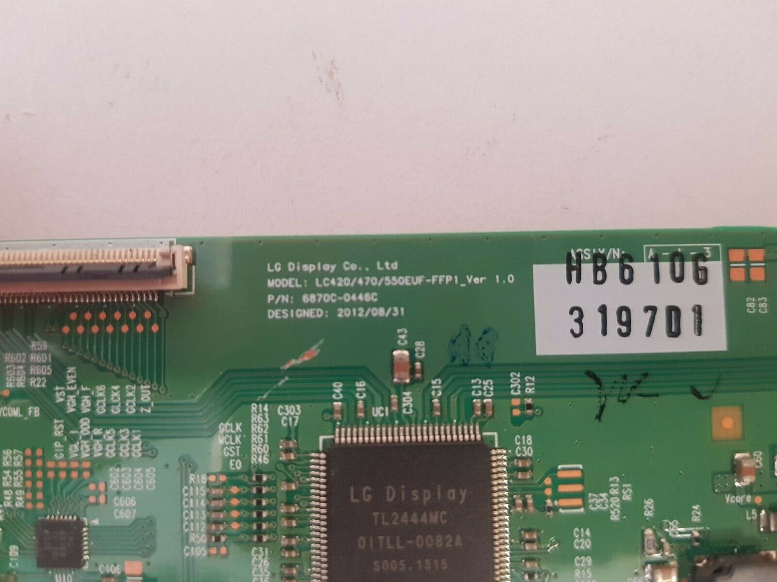 GENUINE SONY KDL42W800A T-CON BOARD 6870C-0446C (6871L-3197D)