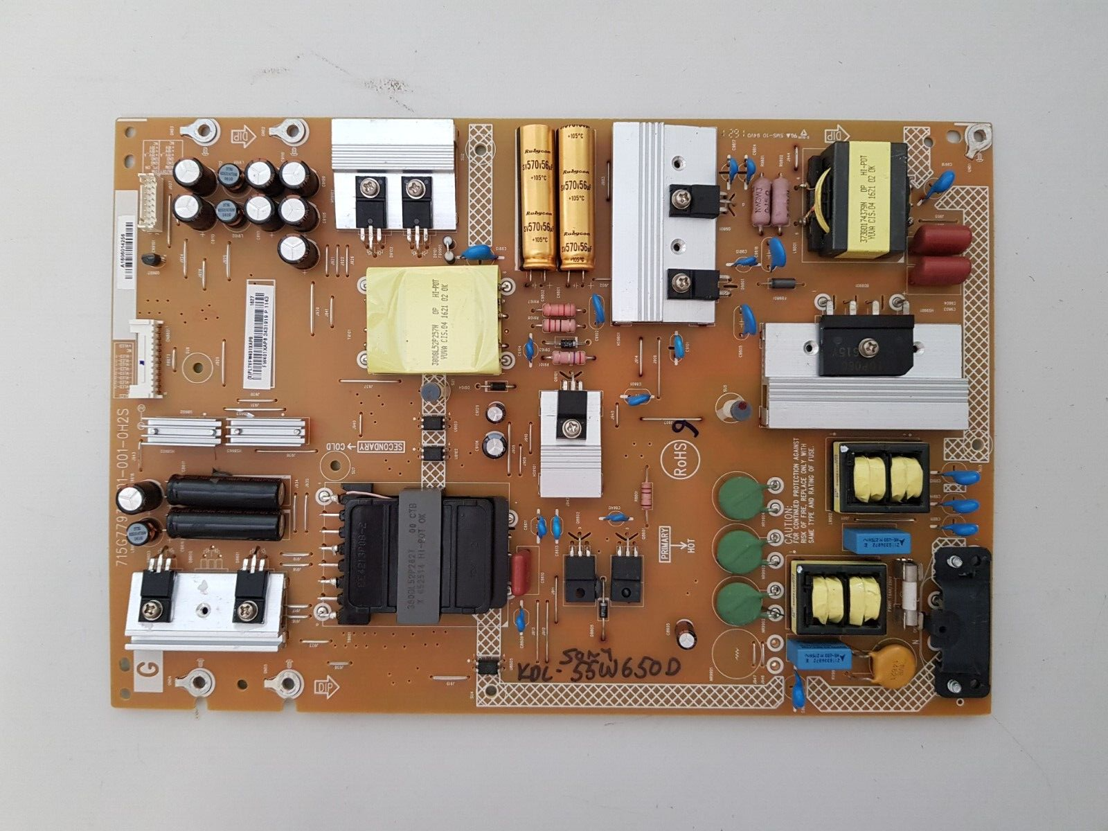 GENUINE SONY KDL 55W650D POWER SUPPLY BOARD 715G7793-P01-001-0H2S