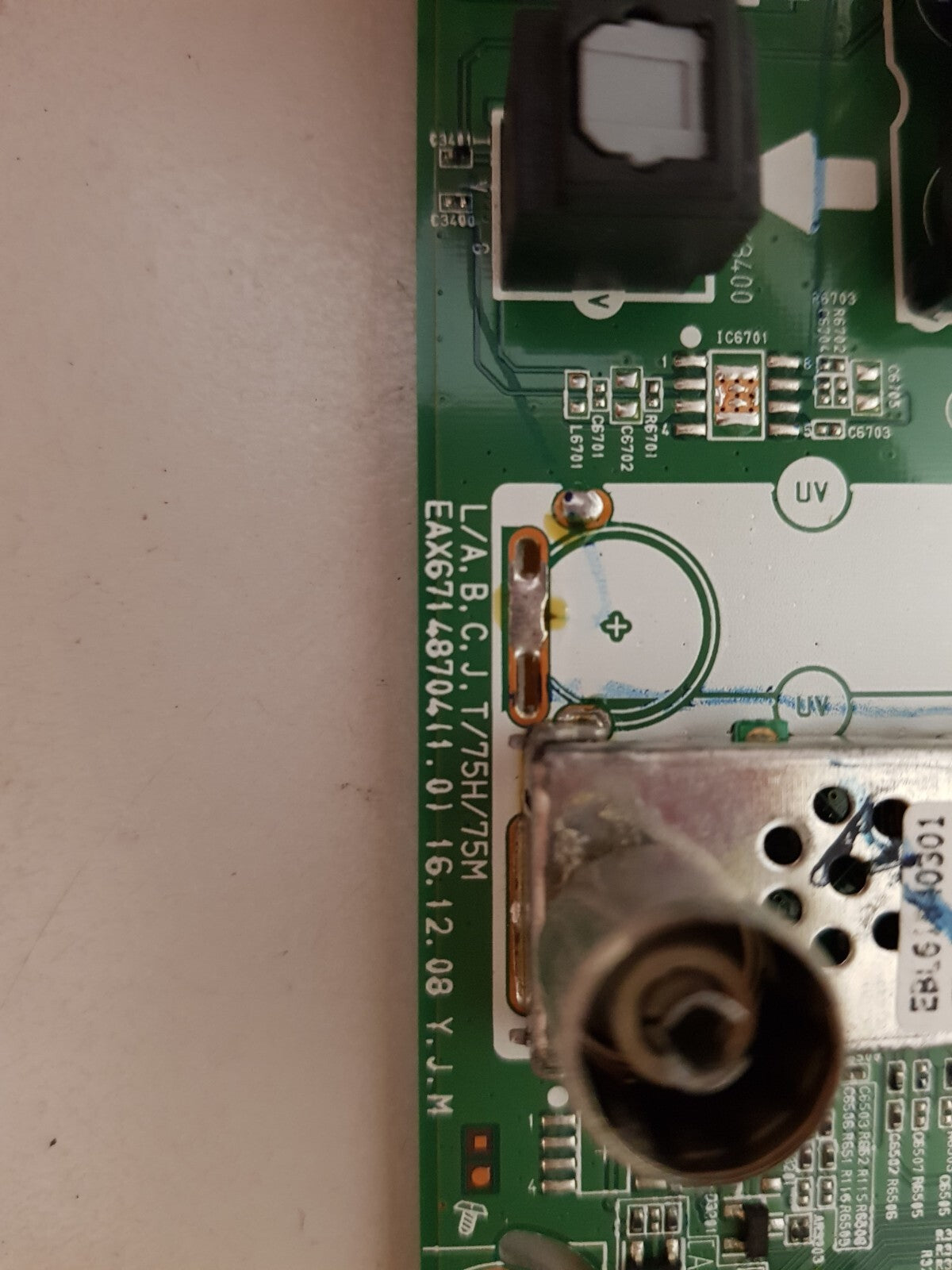 GENUINE LG 43LJ550T-TA .AAUYLJD MAIN BOARD EAX67148704 1.0 64585401