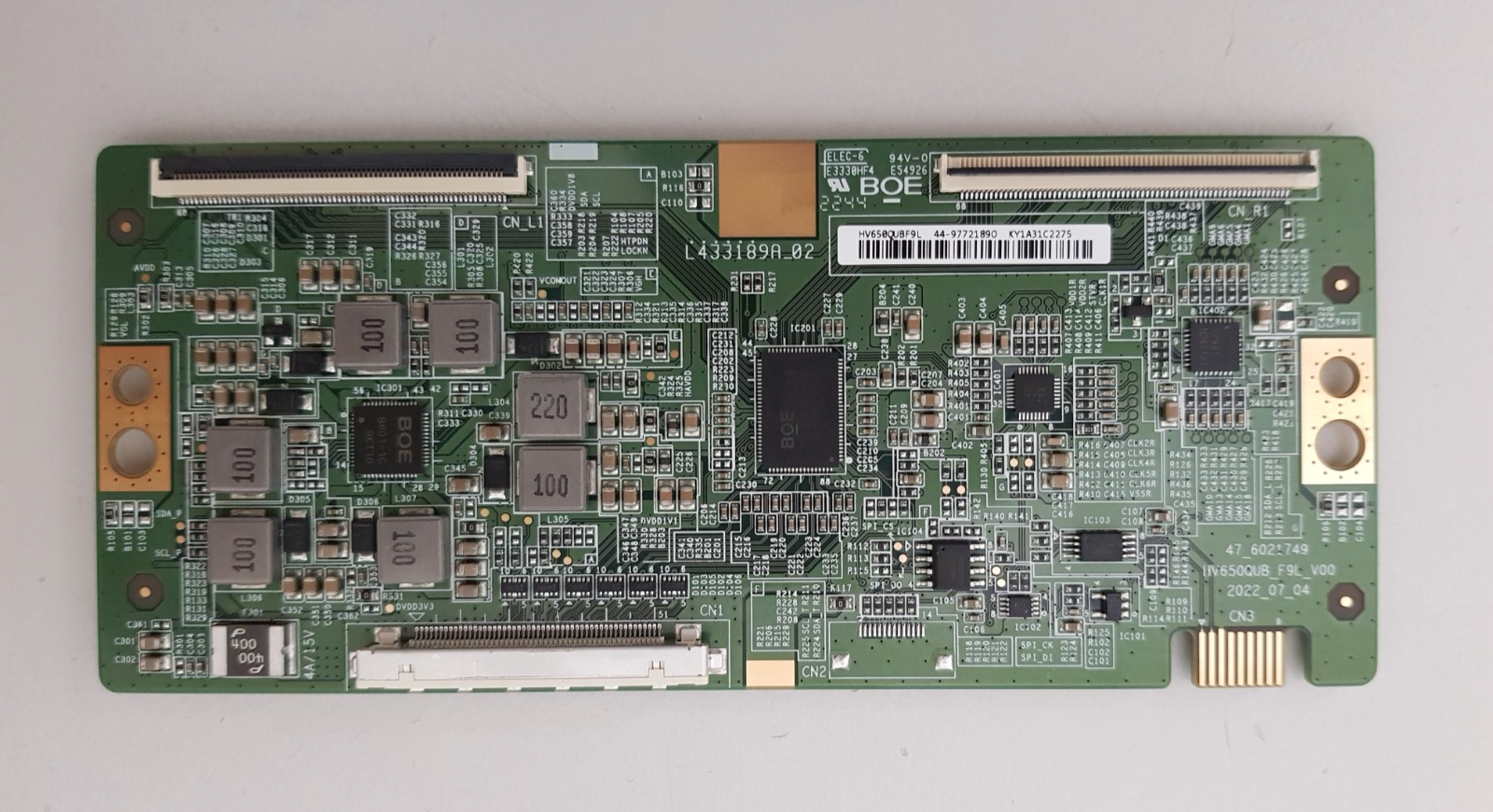 GENUINE SONY KD 65X80L T-CON BOARD HV650QUBF9L 44-9772189O