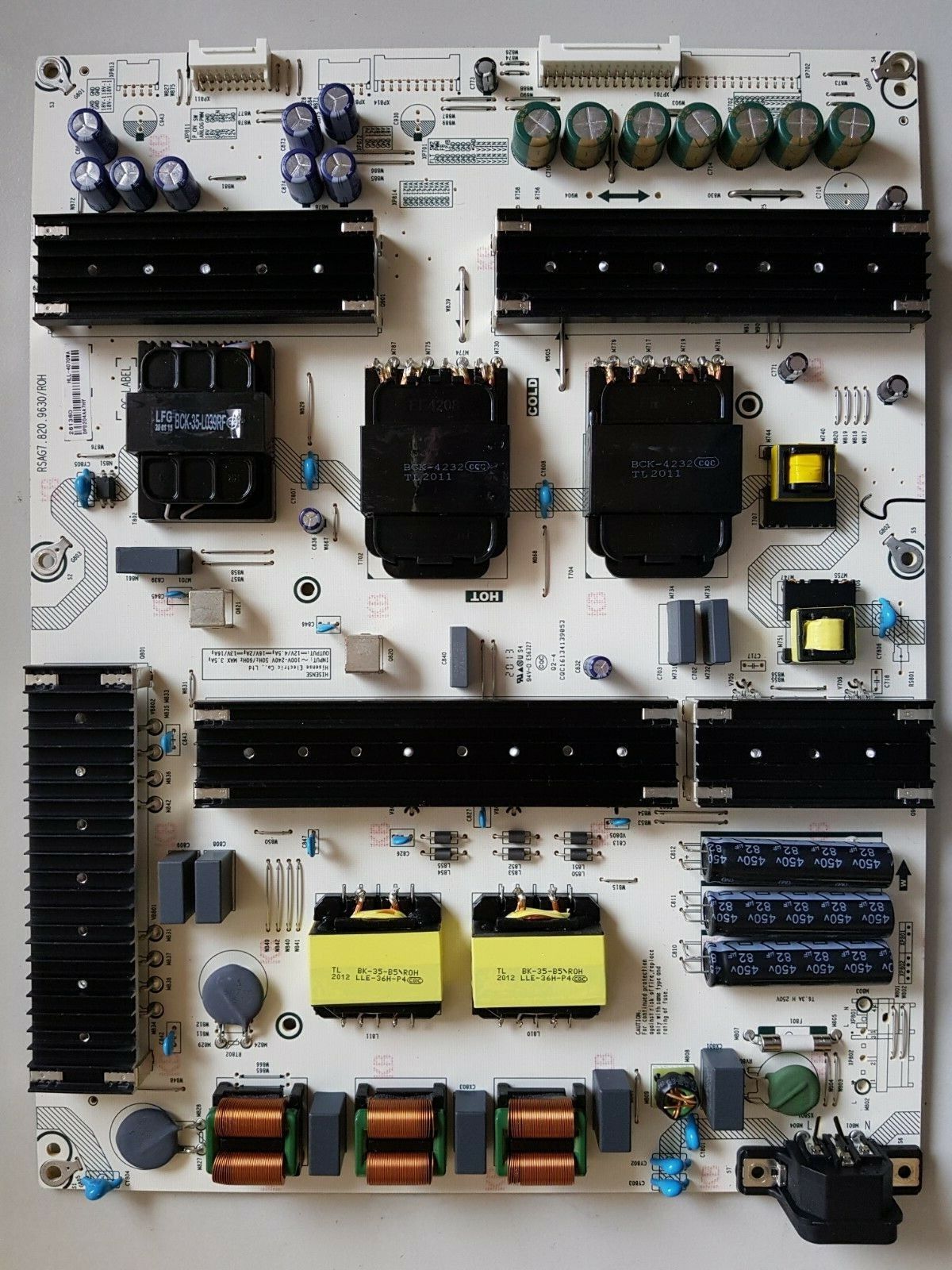 GENUINE HISENSE 65Q8 POWER SUPPLY BOARD RSAG7.820.9630 HLL-4070WA 261360