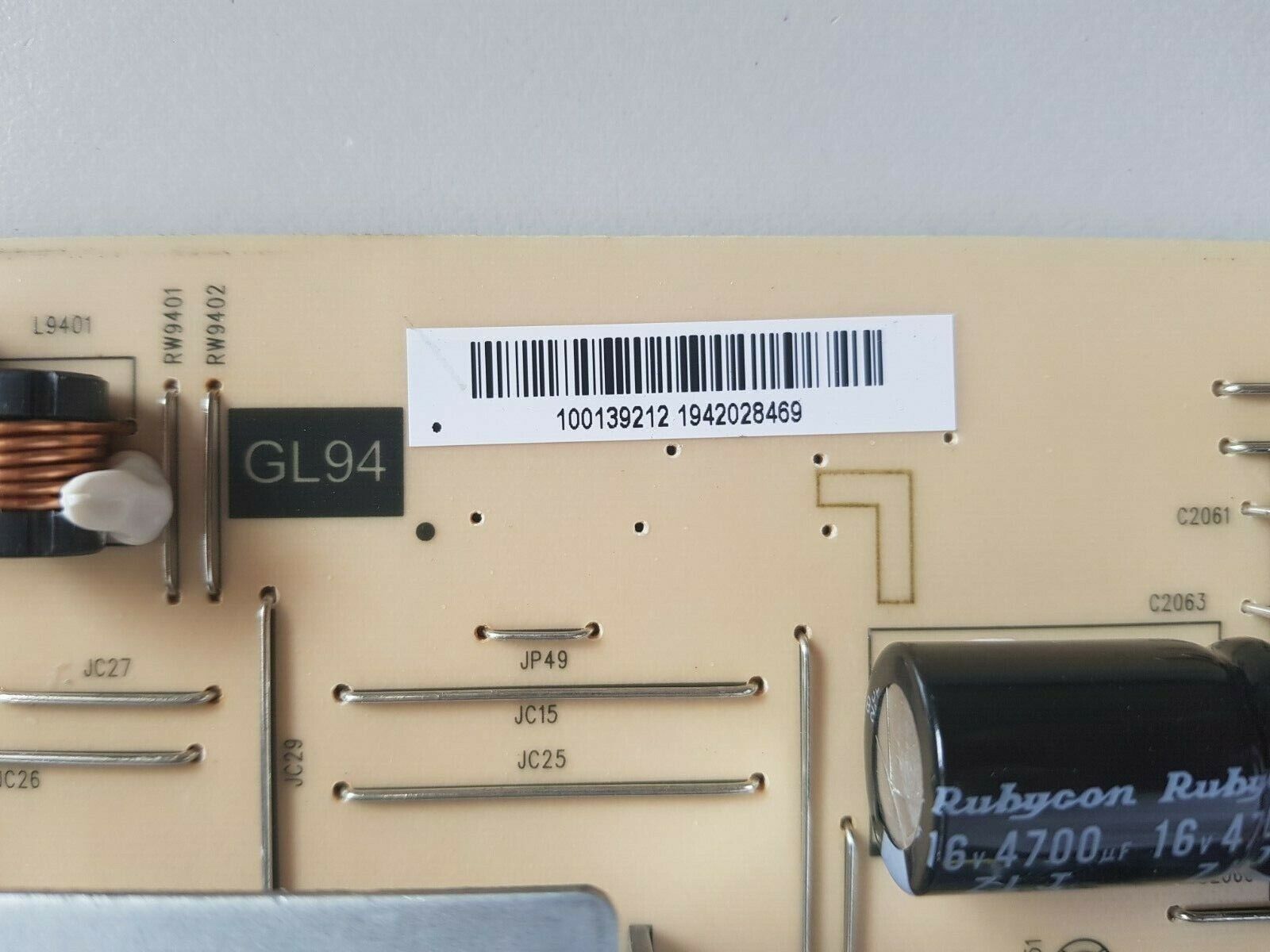 GENUINE SONY KD-75X8000G POWER SUPPLY BOARD GL94 100139212 1942028469