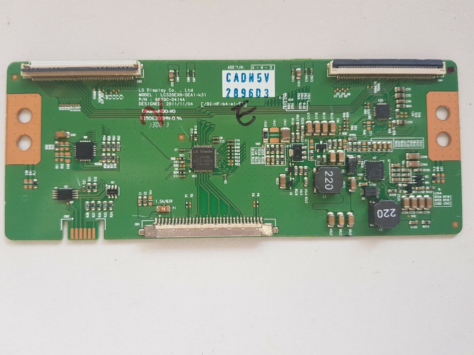 GENUINE BAUHN ATV-32HDC1N T-CON BOARD 6871L-2896D 6870C-0414A