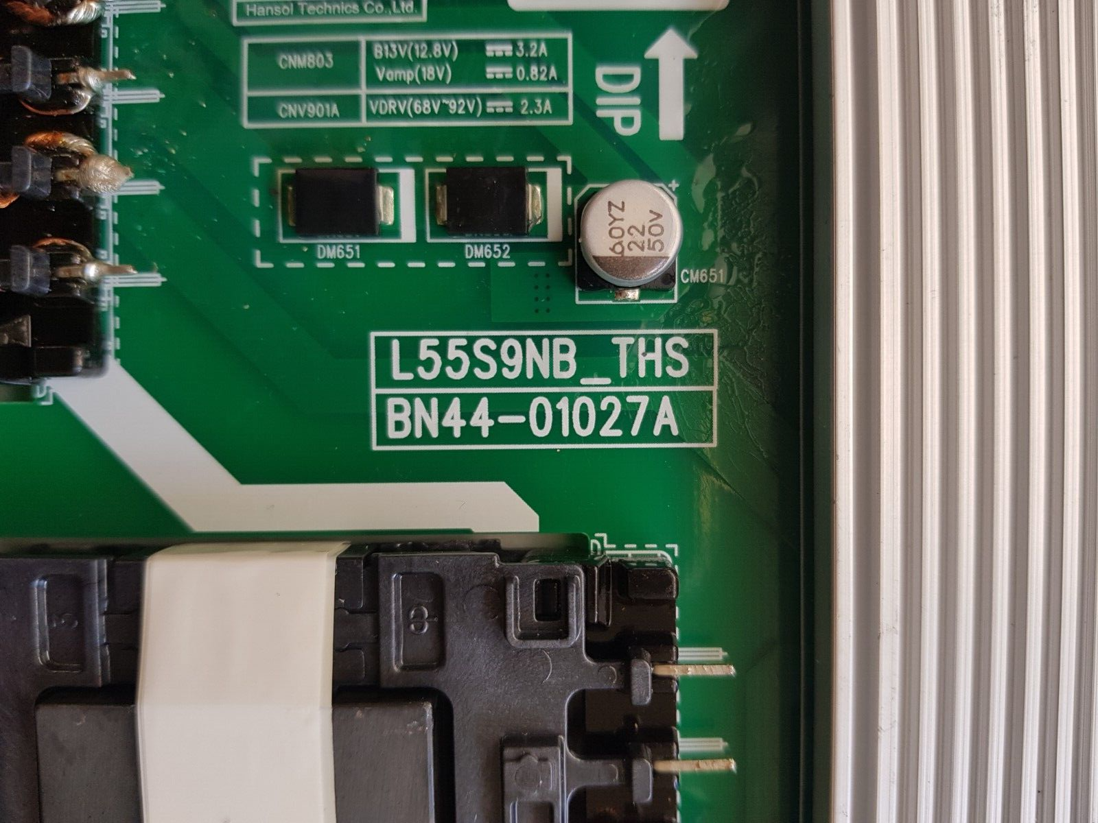 GENUINE SAMSUNG QA55Q95TAW POWER SUPPLY BOARD BN44-01027A L55S9NB_THS