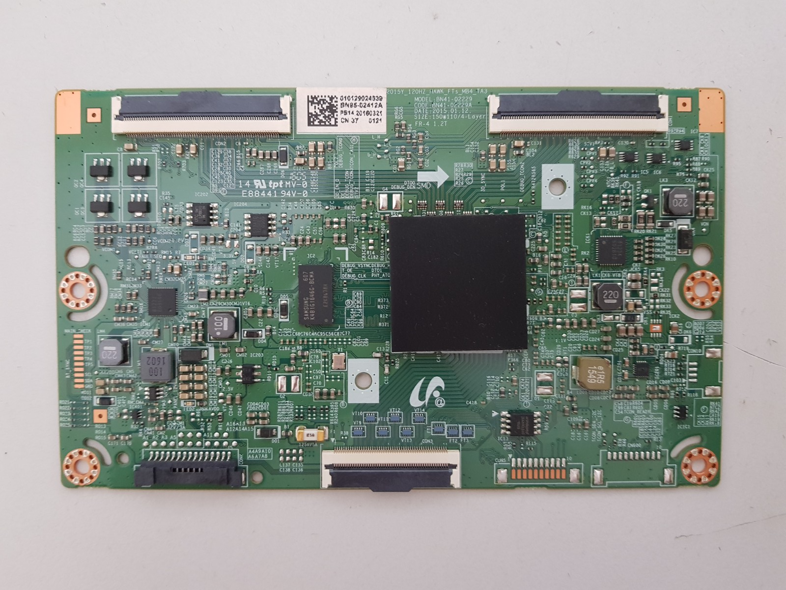 GENUINE SAMSUNG UA40J6200 AWXXY (VER PD06) T-CON BOARD BN95-02412A