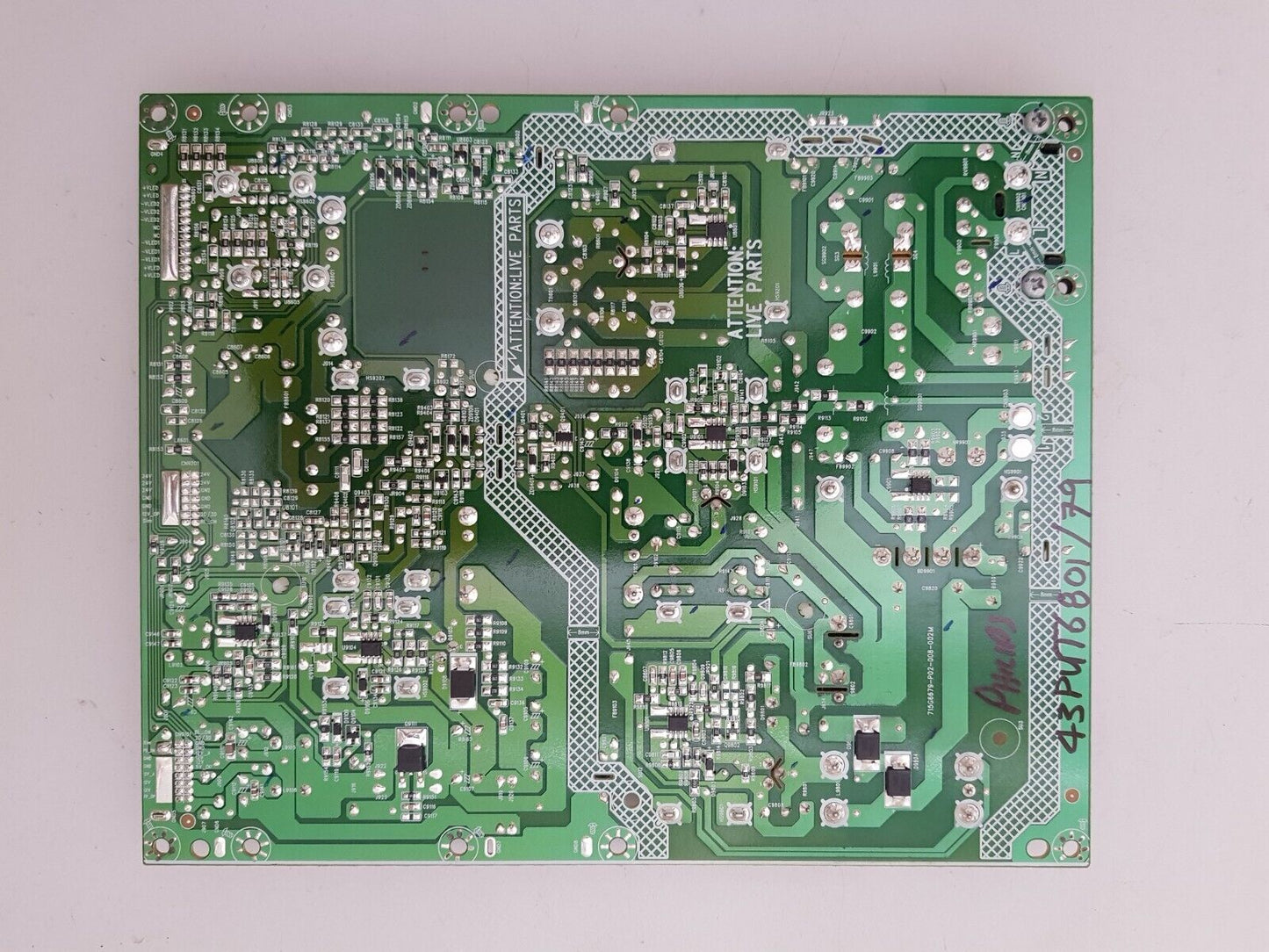 GENUINE PHILIPS 43PUT6801/79 POWER SUPPLY BOARD 715G6679-P02-008-002M