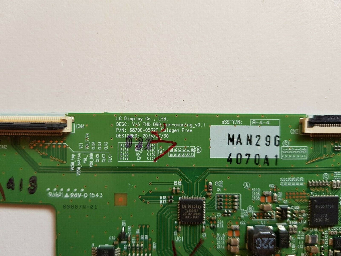 GENUINE LG 43SM5KB T-CON BOARD 6870C-0532C