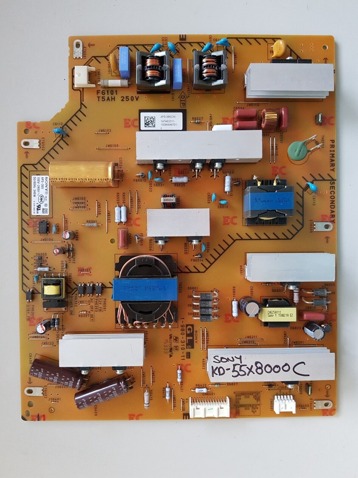 GENUINE SONY KD 55X8000C POWER SUPPLY BOARD GL6 APS-395 147463311 1-980-310-11