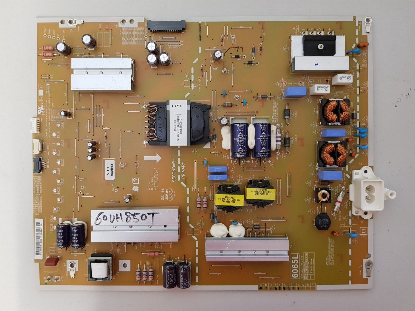 GENUINE LG 60UH850T POWER SUPPLY BOARD EAY64269111 OPVP-0305 6065L