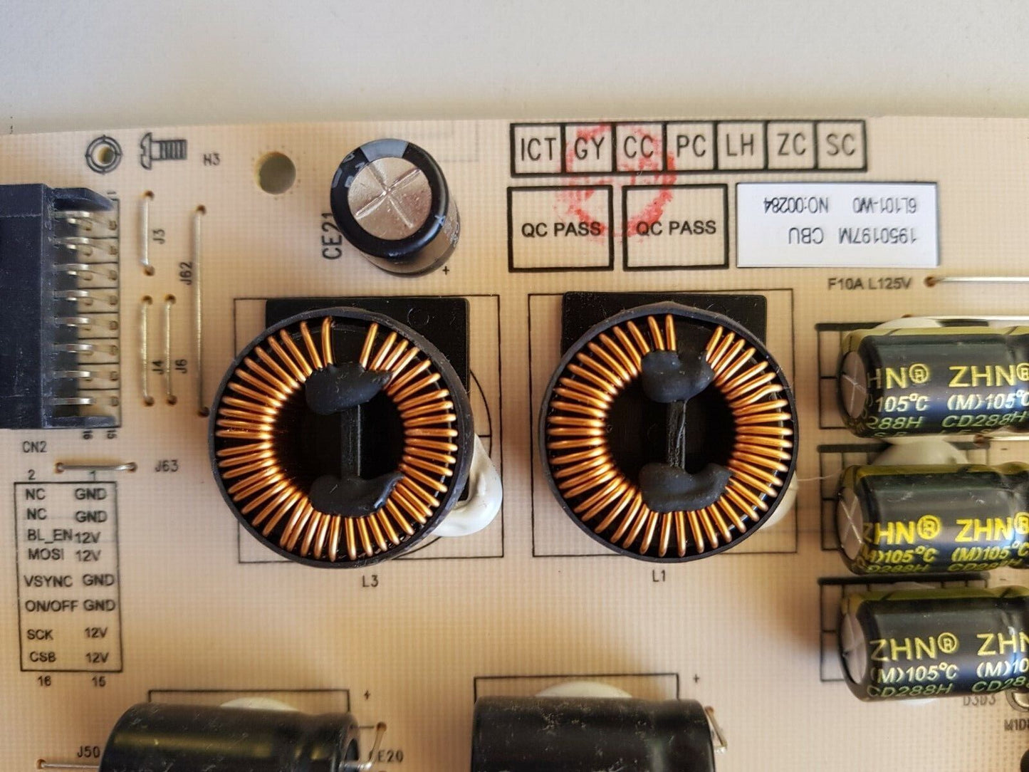 GENUINE TOSHIBA 55U9850A POWER SUPPLY BOARD 583X-L6L 101-W000