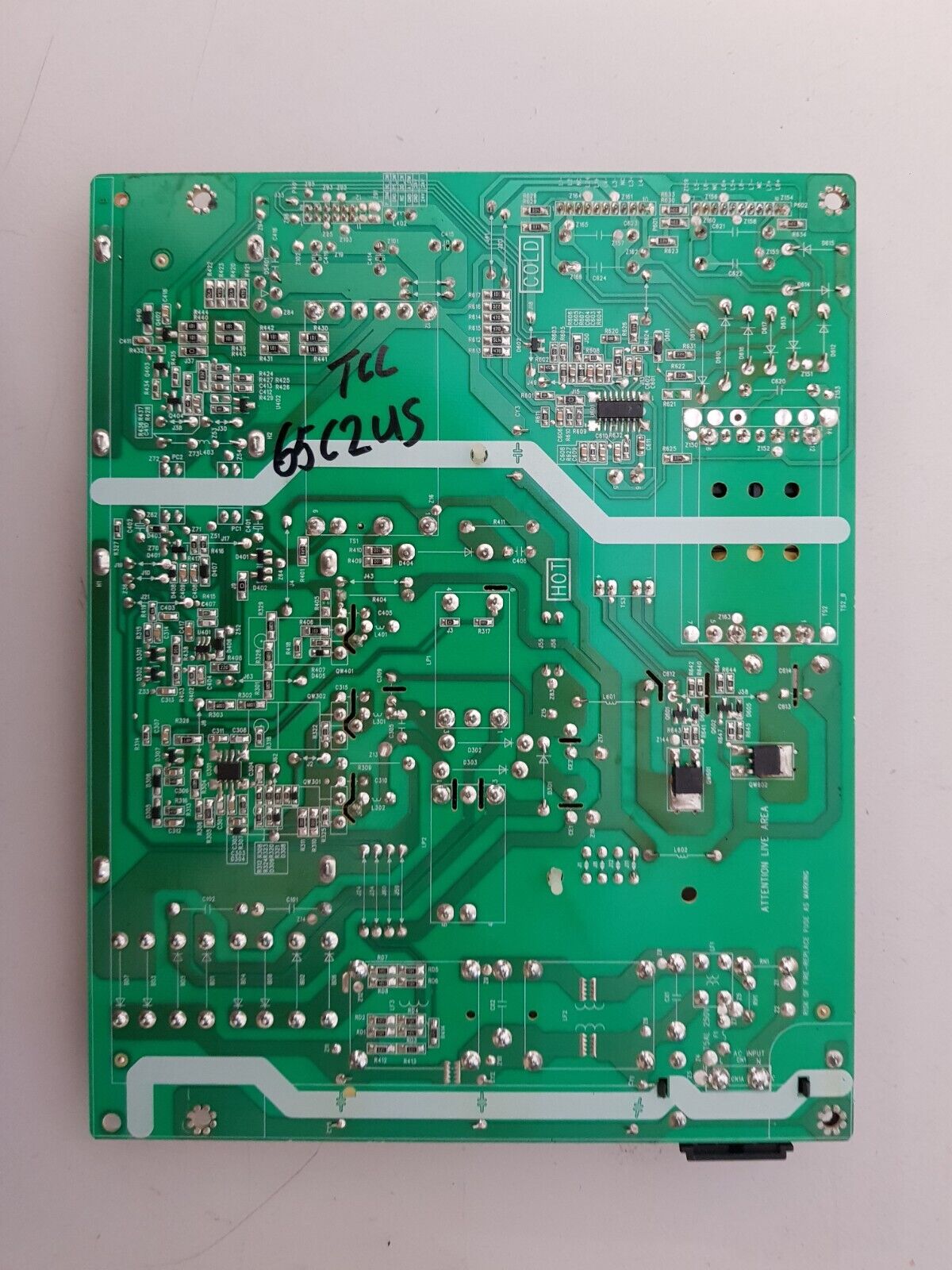 GENUINE TCL 65C2US POWER SUPPLY BOARD 40L202W8-PWB1CG 08-L242W58-PW200AA
