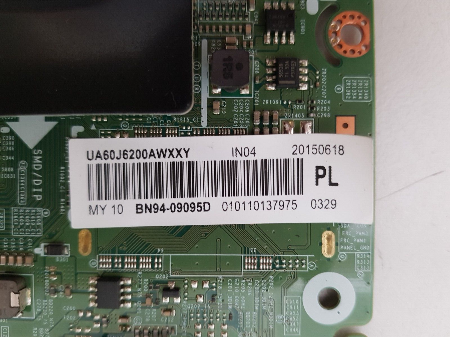 GENUINE SAMSUNG UA60JU6200 AWXXY (VER MS01) MAIN BOARD BN94-09095D