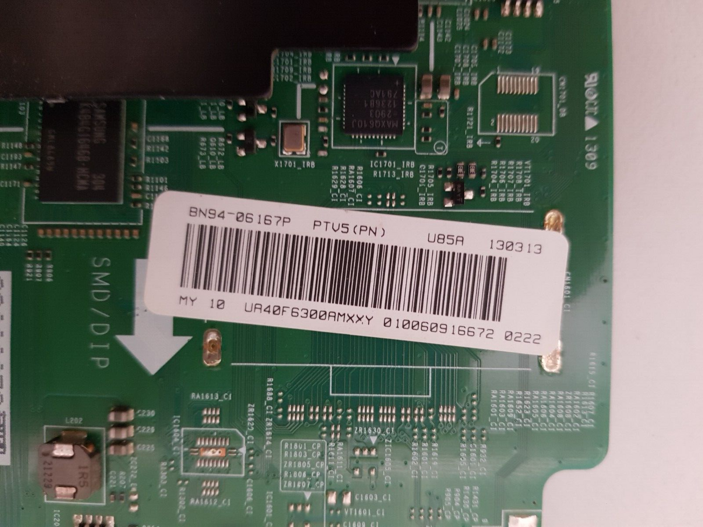 GENUINE SAMSUNG UA40F6300AMXXY (VER TD01) MAIN BOARD BN94-06167P