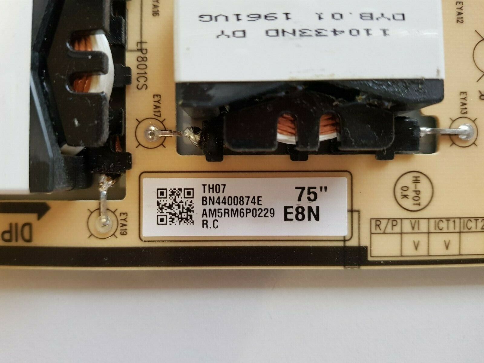 GENUINE SAMSUNG QA75Q60RAW POWER SUPPLY BOARD BN44-00874E L75E8N_RHS