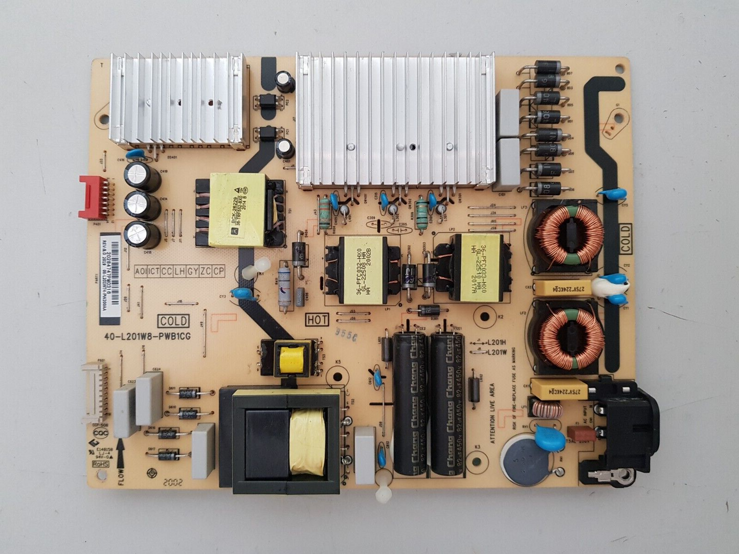 GENUINE TCL 65P8S POWER SUPPLY BOARD 40-L201W8-PWB1CG 08-L201W74-PW200AA
