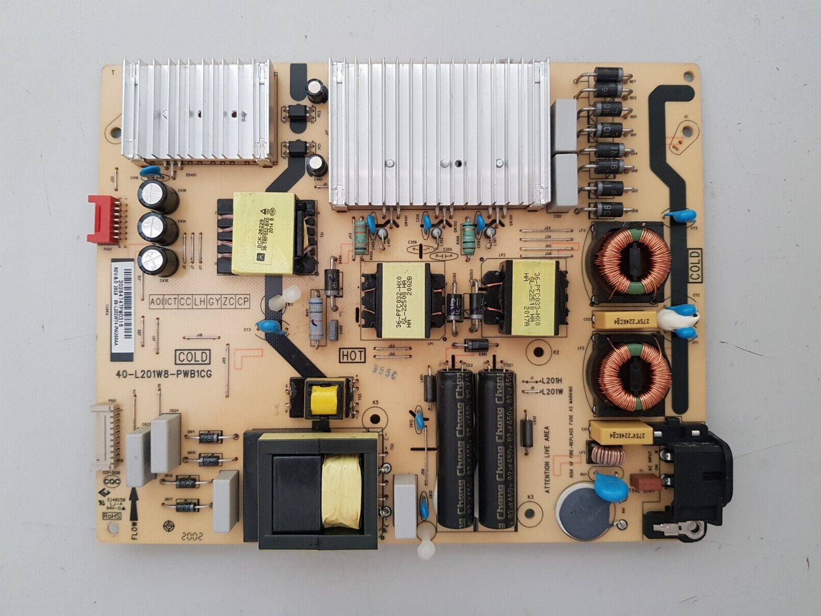 GENUINE TCL 65P8S POWER SUPPLY BOARD 40-L201W8-PWB1CG 08-L201W74-PW200AA