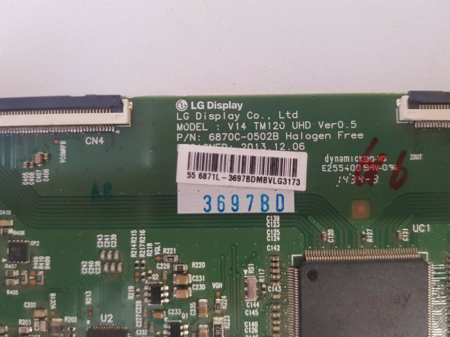 GENUINE KOGAN KALED55UHDZB T-CON BOARD 6870C-0502B 6871L-3697B
