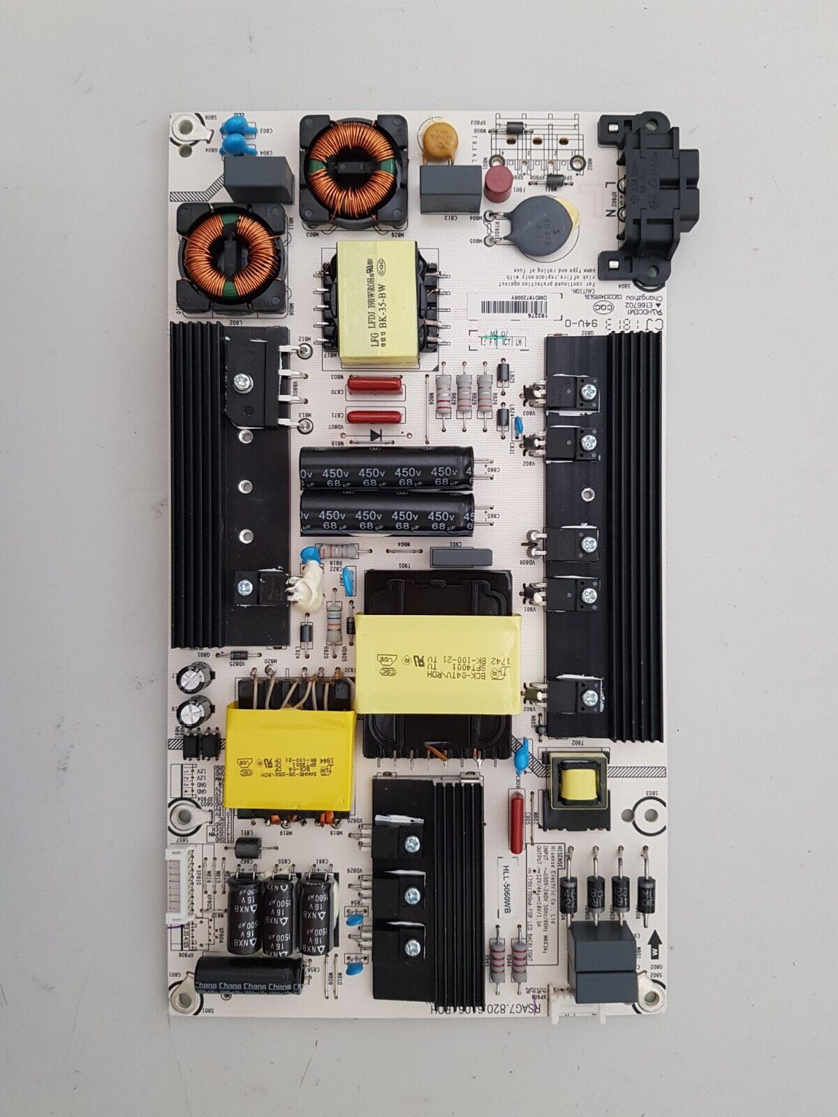 GENUINE HISENSE 55K3300UWT POWER SUPPLY BOARD RSAG7.820.6106 HLL-5060WB 193276