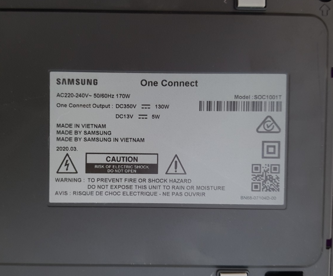 GENUINE SAMSUNG 43LS03T 50LS03T 55LS03T ONE CONNECT BOX & CABLE/S SOC1001T