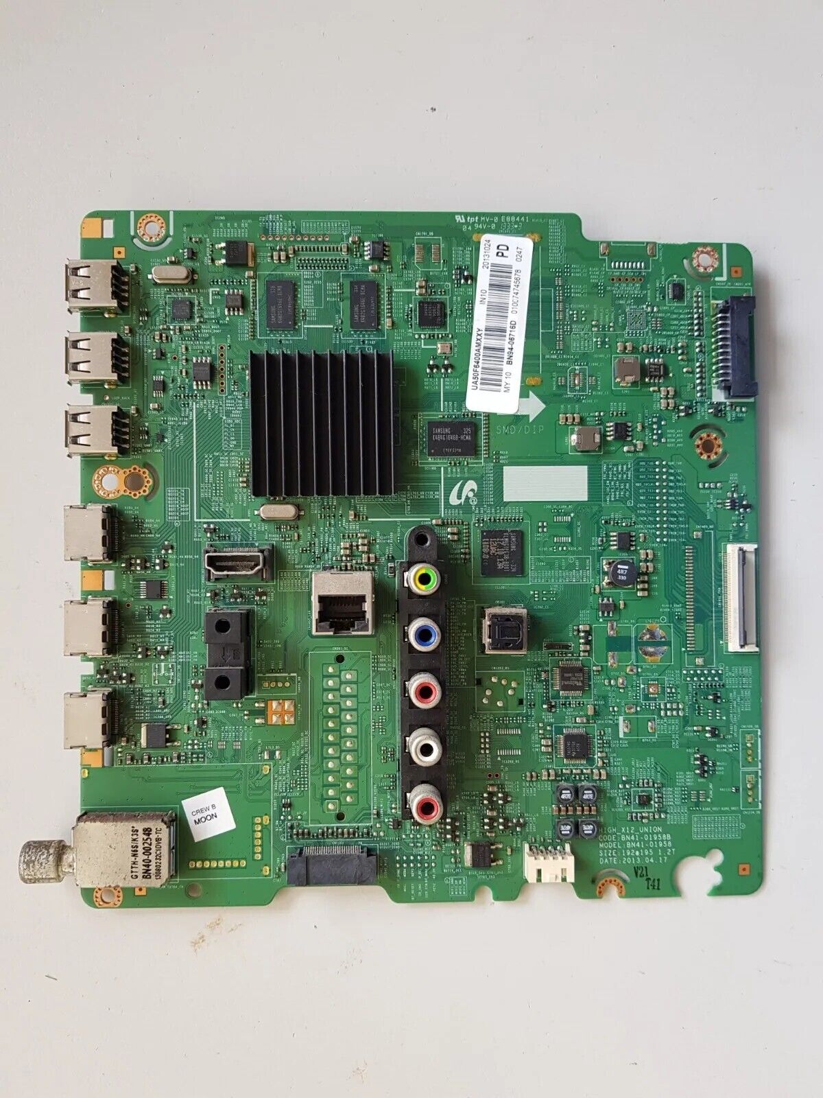 GENUINE SAMSUNG UA50F6400 (VER AD01)  MAIN BOARD BN94-06716D BN41-01958B