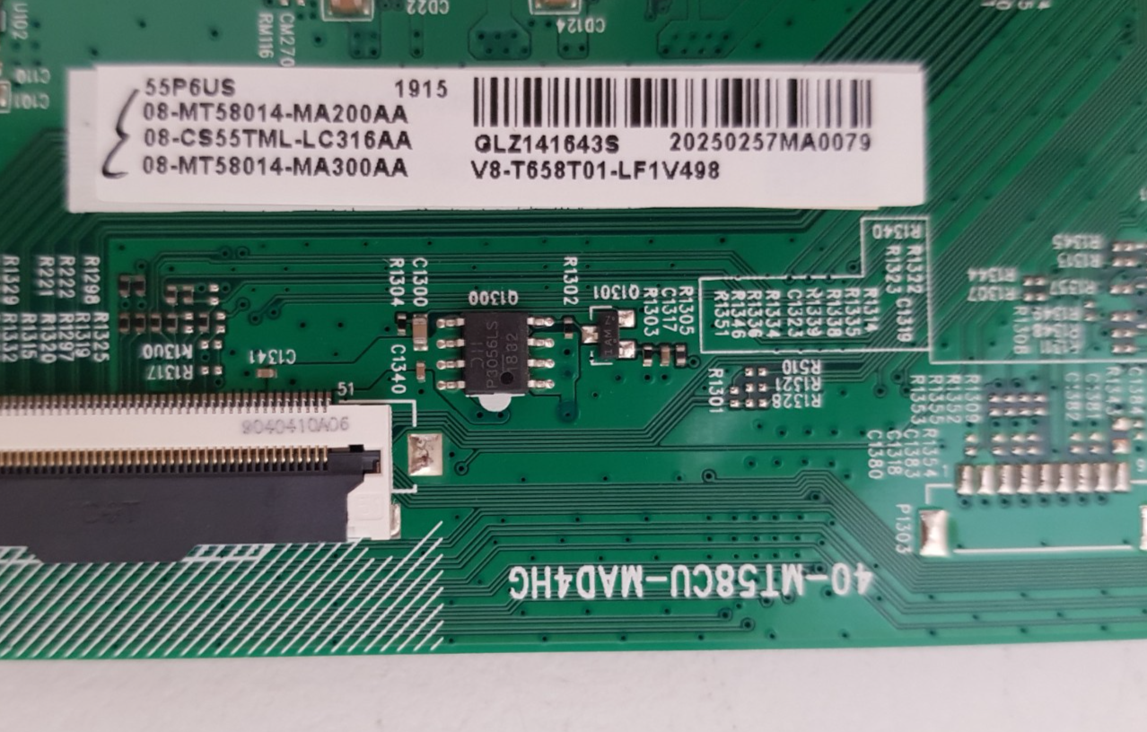 GENUINE TCL 55P6US MAIN BOARD 08-MT58014-MA200AA V8-T658T01-LF1V498 MT58CU