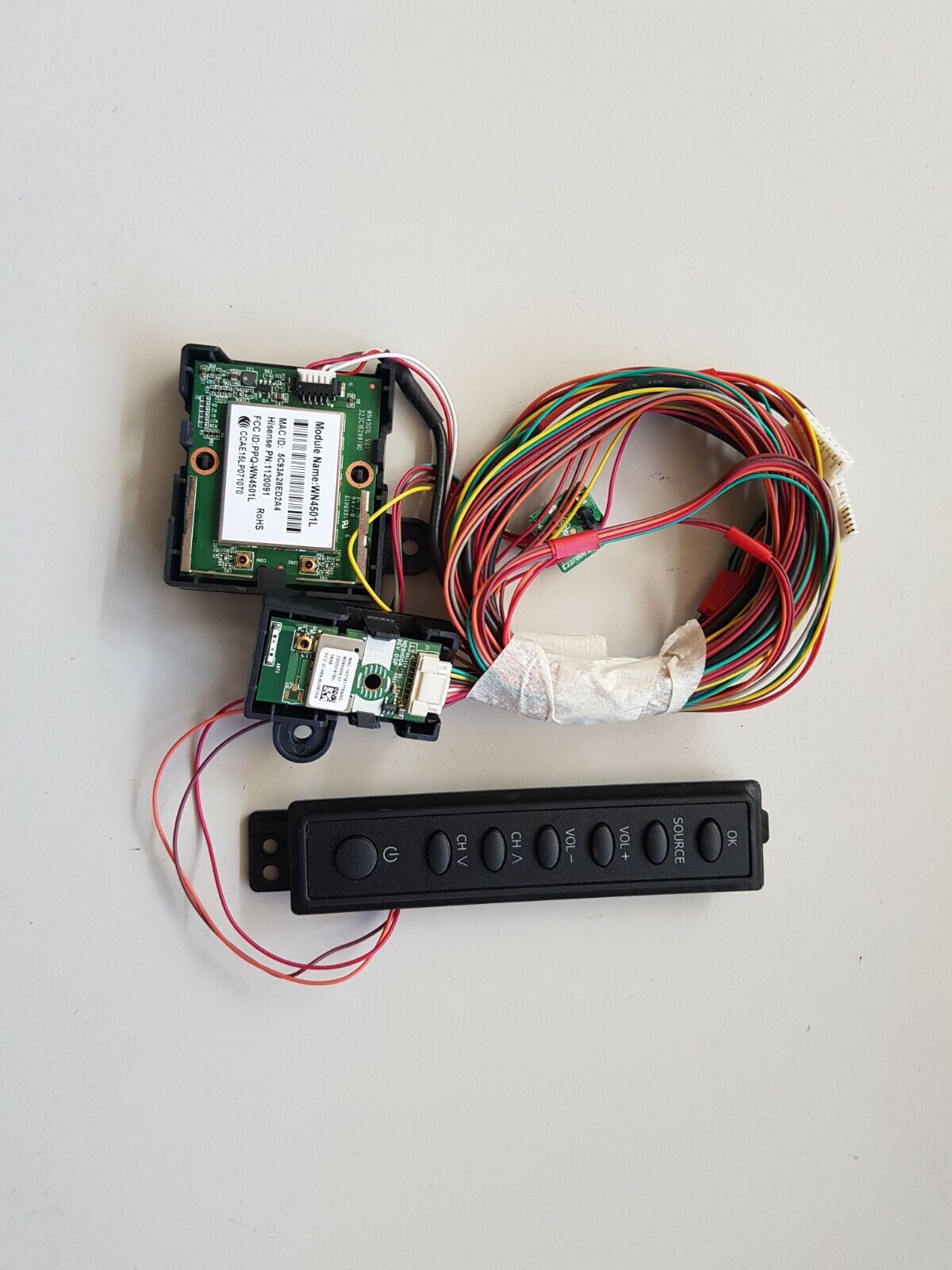 GENUINE HISENSE 60K390PAG ON/OFF BUTTONS, WIFI RF MODULE