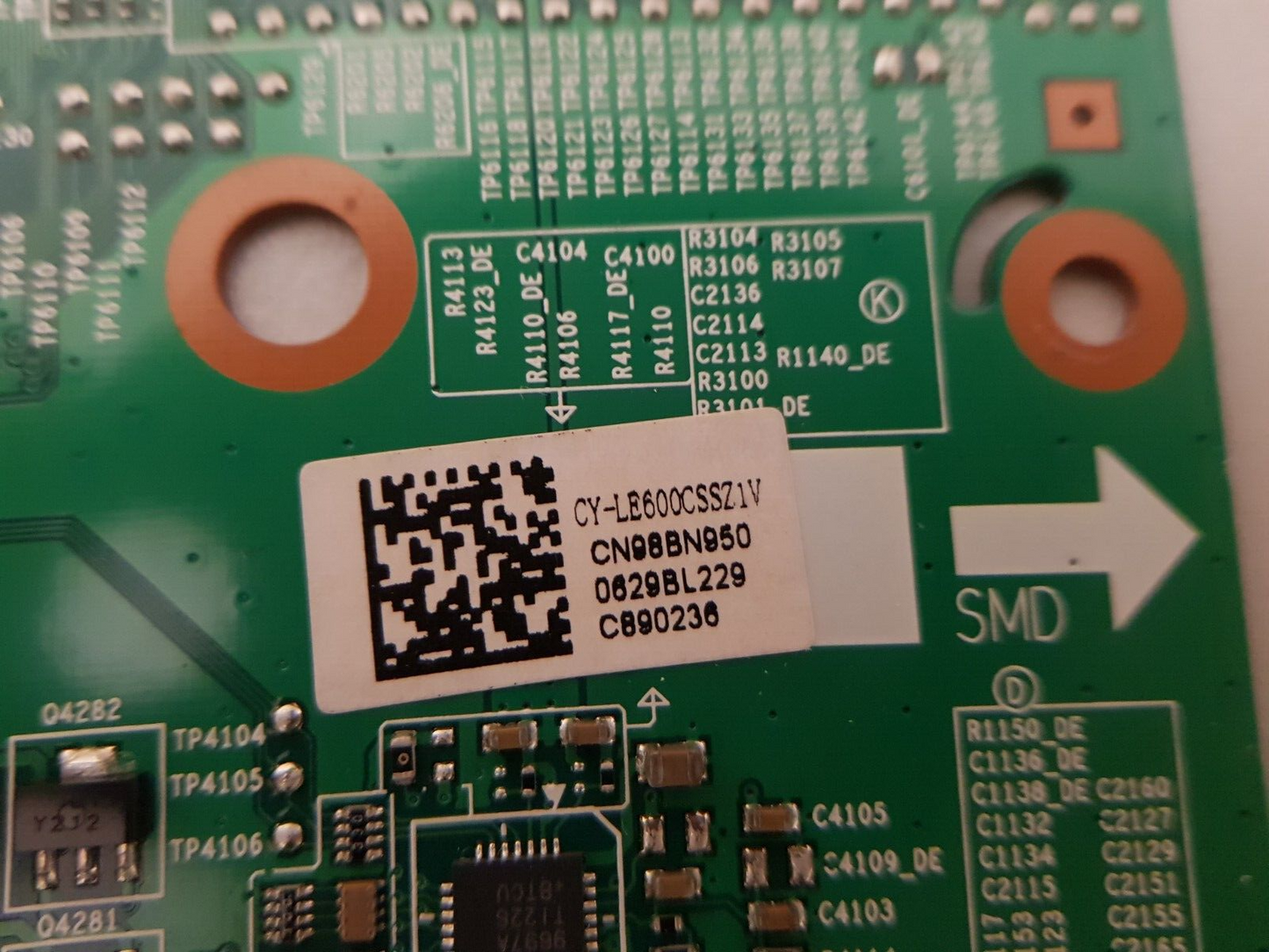 GENUINE SAMSUNG UA60ES6500 (VER-HS01) TCON BOARD BN95-00629B