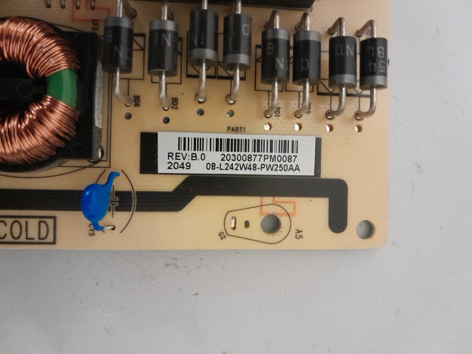 GENUINE TCL 55C815 POWER SUPPLY BOARD 40-L242H4-PWB1CG 08-L242W48-PW250AA