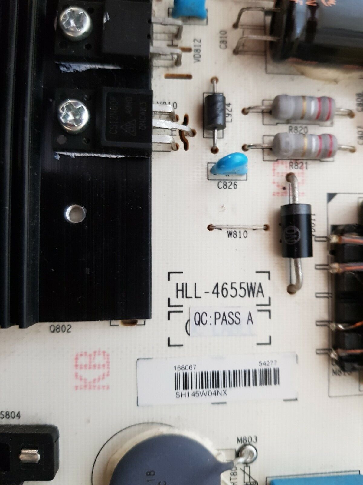 GENUINE HISENSE 50K20P POWER SUPPLY BOARD HLL-4655WA RSAG7.820.5482 54277