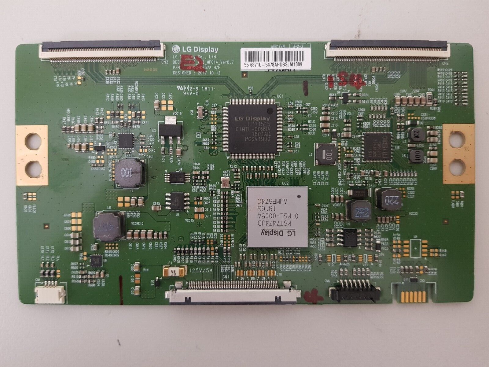 GENUINE PANASONIC TH-55FX700A T-CON BOARD 6871L-5478A 6870C-0757A