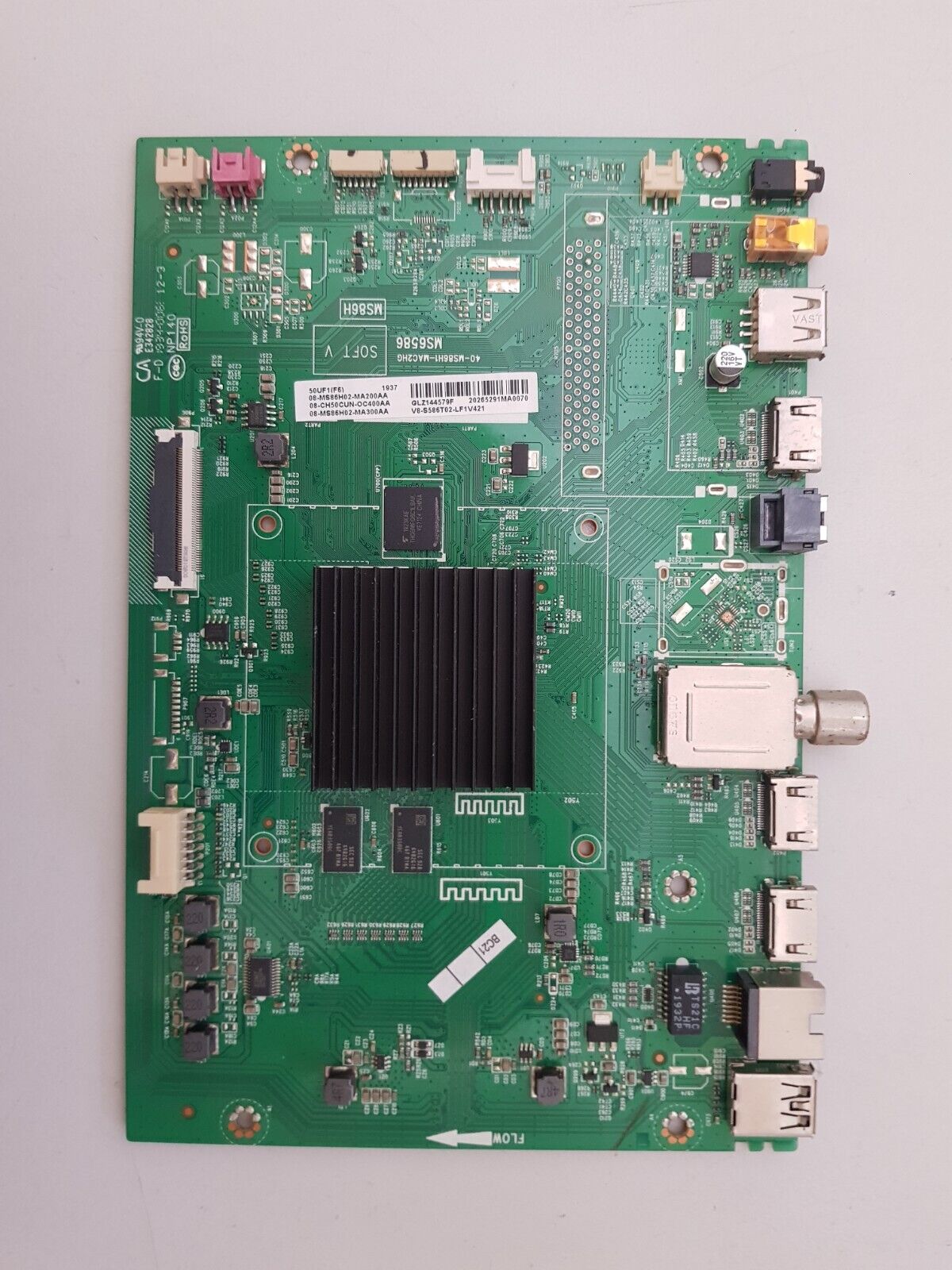GENUINE FFALCON 50UF1 MAIN BOARD V8-S586T02-LF1V421 40-MS86H1-MAC2HG MS6586