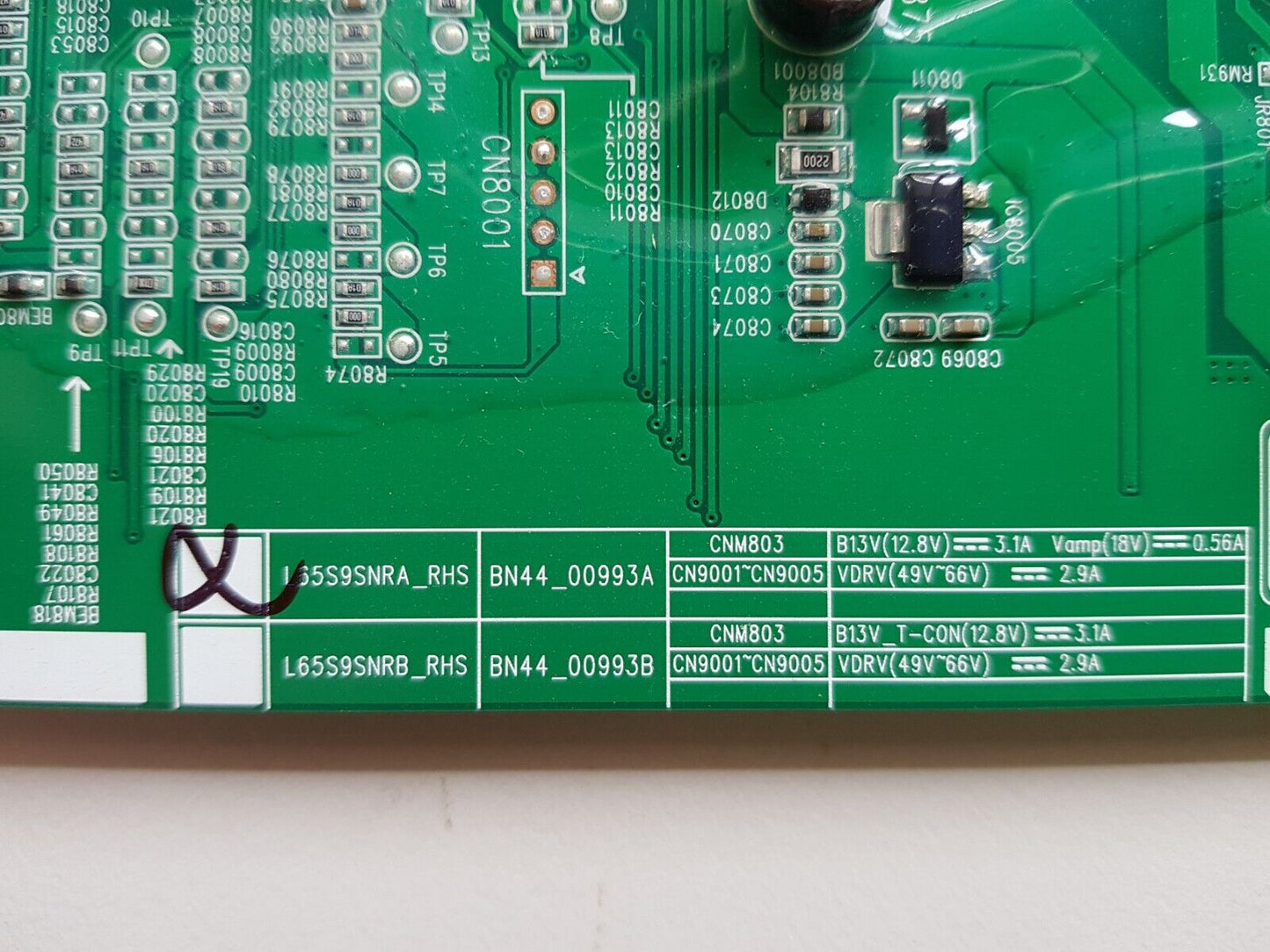 GENUINE SAMSUNG 8K QA65Q900RB POWER SUPPLY BOARD BN44-00993A L65S9SNRA_RHS