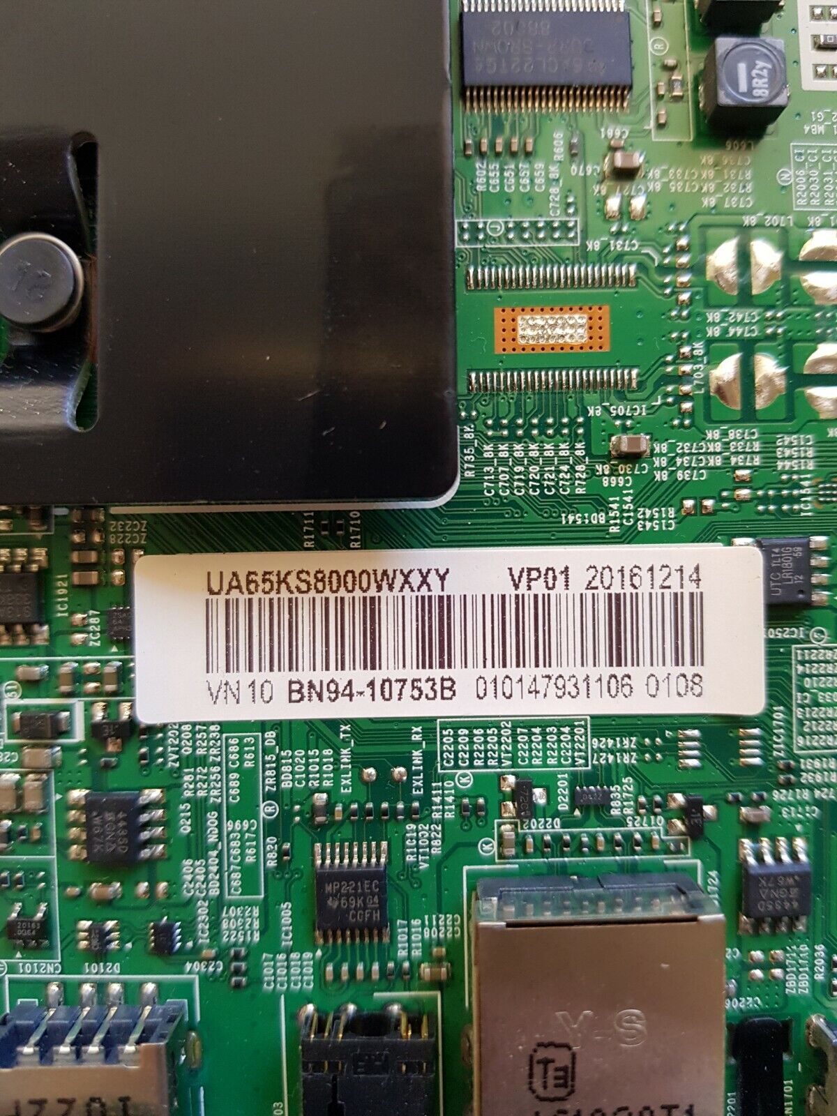 GENUINE SAMSUNG UA65KS8000 (VER AA01) MAIN BOARD BN94-10753B BN41-02504A