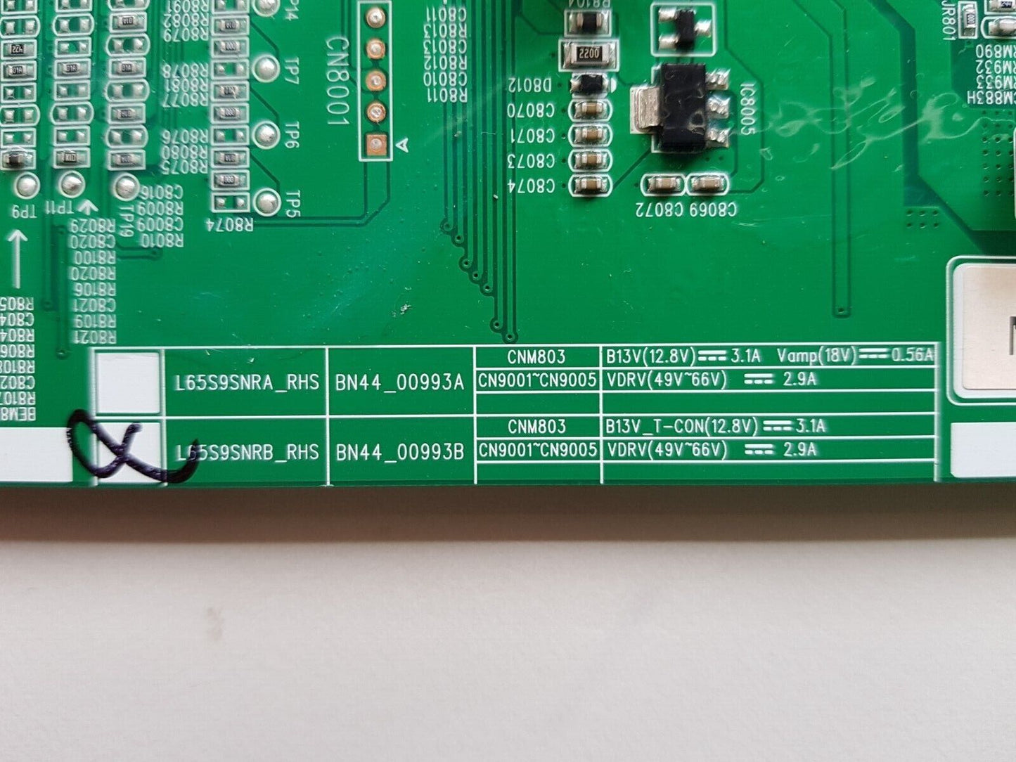 GENUINE SAMSUNG 8K QA65Q900RB POWER SUPPLY BOARD BN44-00993B L65S9SNRB_RHS