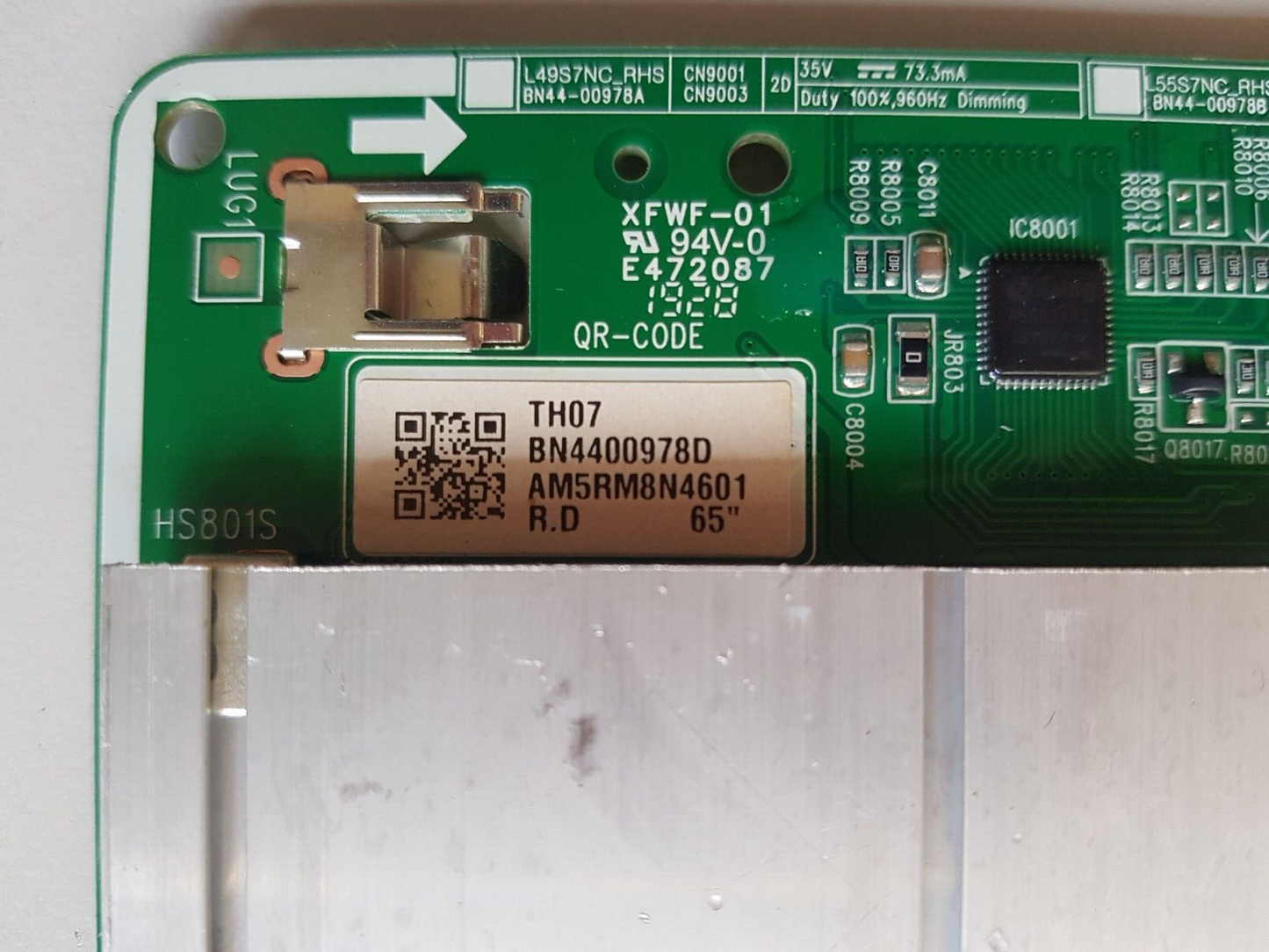 GENUINE SAMSUNG QA65Q75RAW LED DRIVE BOARD BN44-00978D L65S7ND_RHS