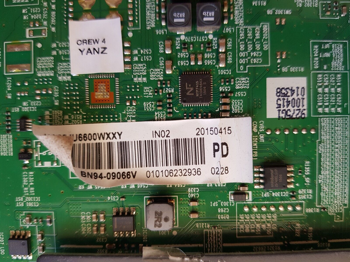 GENUINE SAMSUNG UA65JU6600WXXY (VER TD01) MAIN BOARD BN94-09066V BN41-02344B
