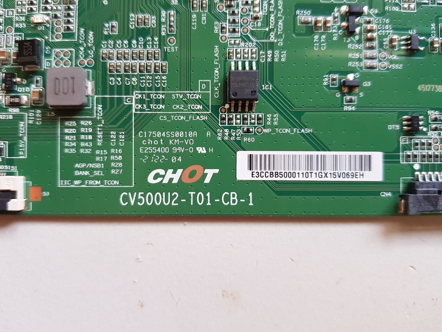 GENUINE HISENSE 50A6G T-CON BOARD CV500U2-T01-CB-1