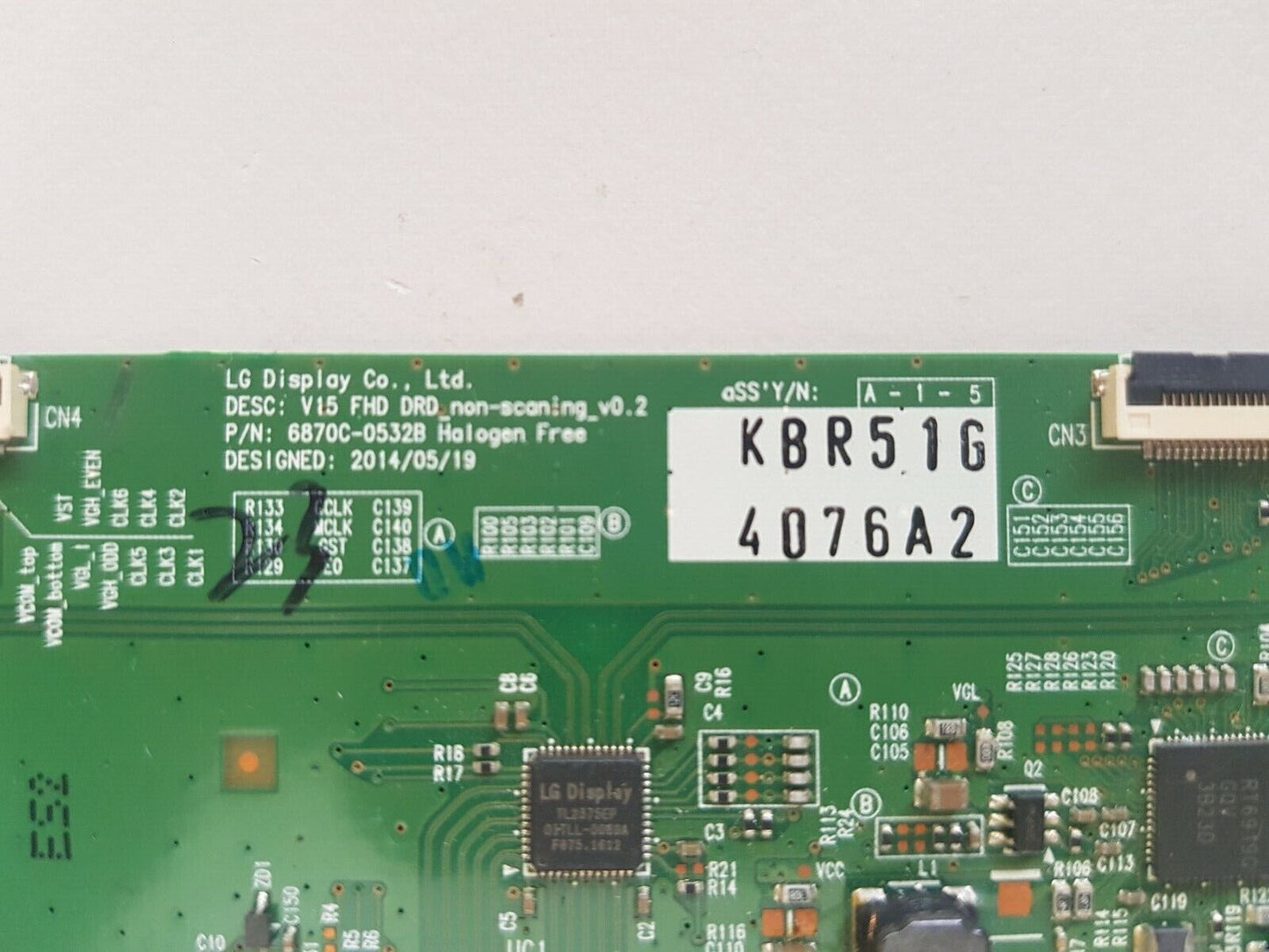 GENUINE LG 55SM5KD-B T-CON BOARD 6871L-4076A 6870C-0532B