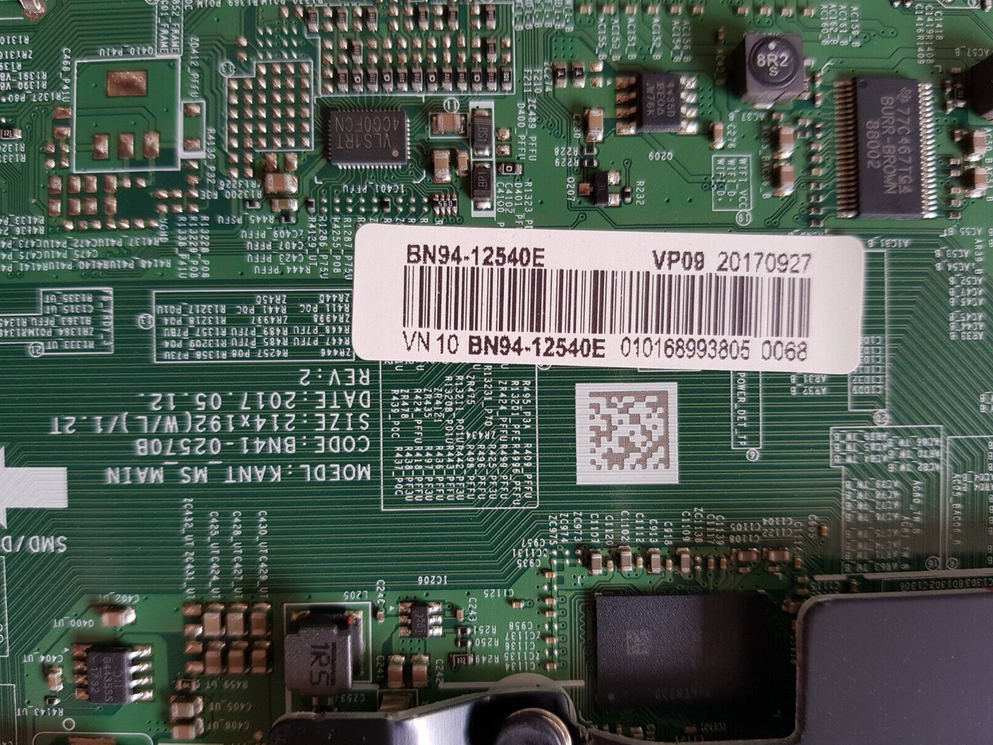 GENUINE SAMSUNG UA55MU8000 VER FA01 MAIN BOARD BN94-12540E BN41-02570B