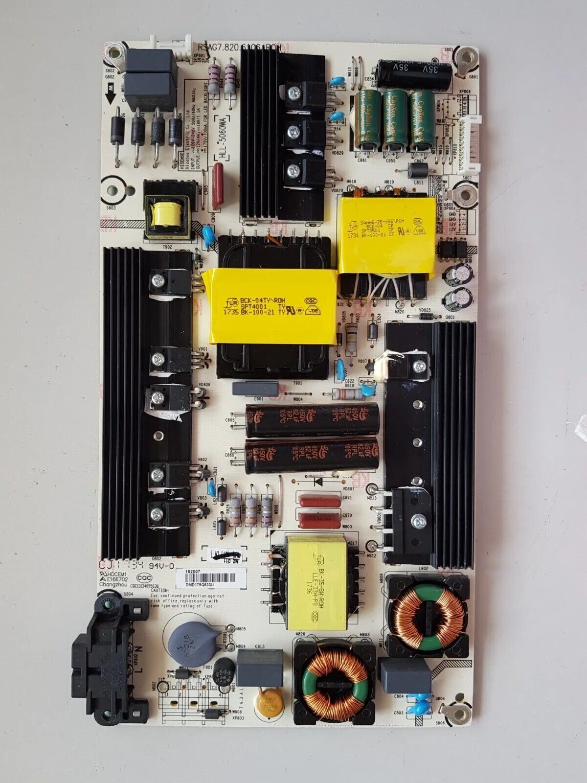 GENUINE HISENSE 55N4 55K220PWG POWER SUPPLY BOARD RSAG7.820.6106 HLL-5060WA