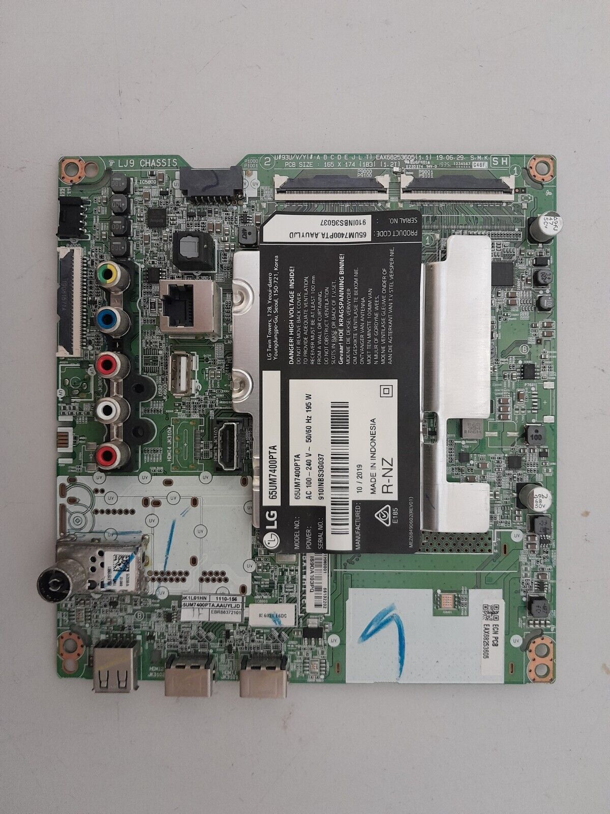 GENUINE LG 65UM7400 PTA.AAUYLJD MAIN BOARD 66132202 EAX68253605 1.1 EBR88372101