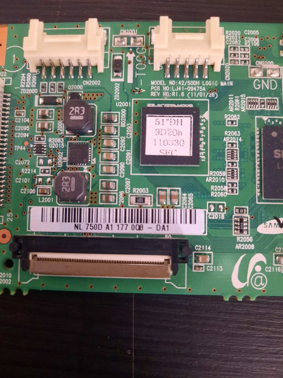 GENUINE SAMSUNG PS51D490 Logic Main Board - LJ92-01750A LJ41-09475A BN96-16513A